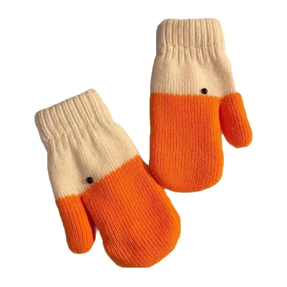 Silly Goose Gloves, Goose Mittens, Cute Duck Gloves with Warm Fleece Lining